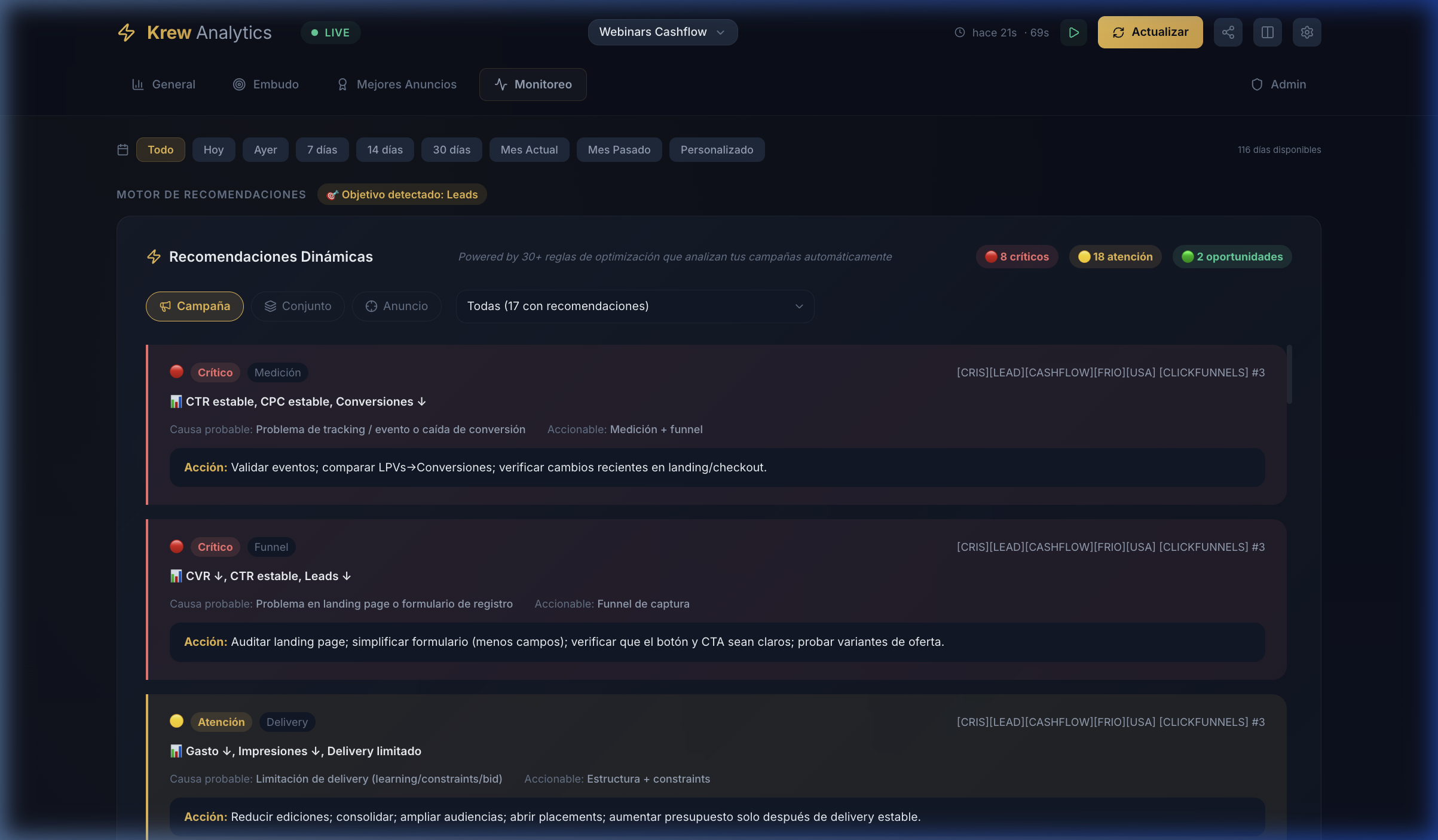 Motor de Recomendaciones Dinámicas